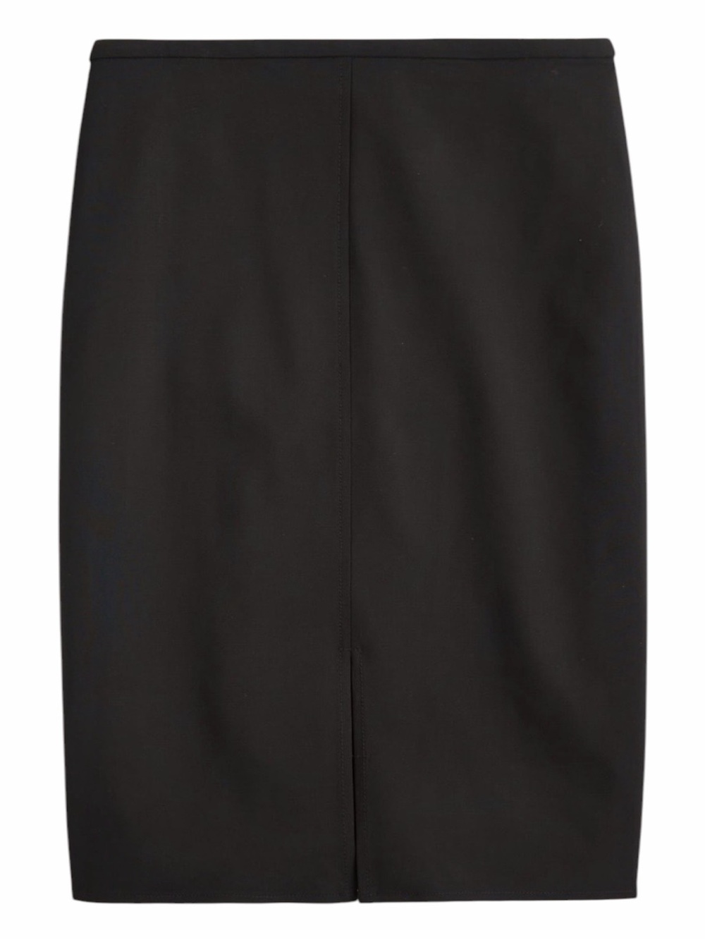 J.Crew Italian Bi-Stretch Wool Pencil Knee Skirt Black NWT